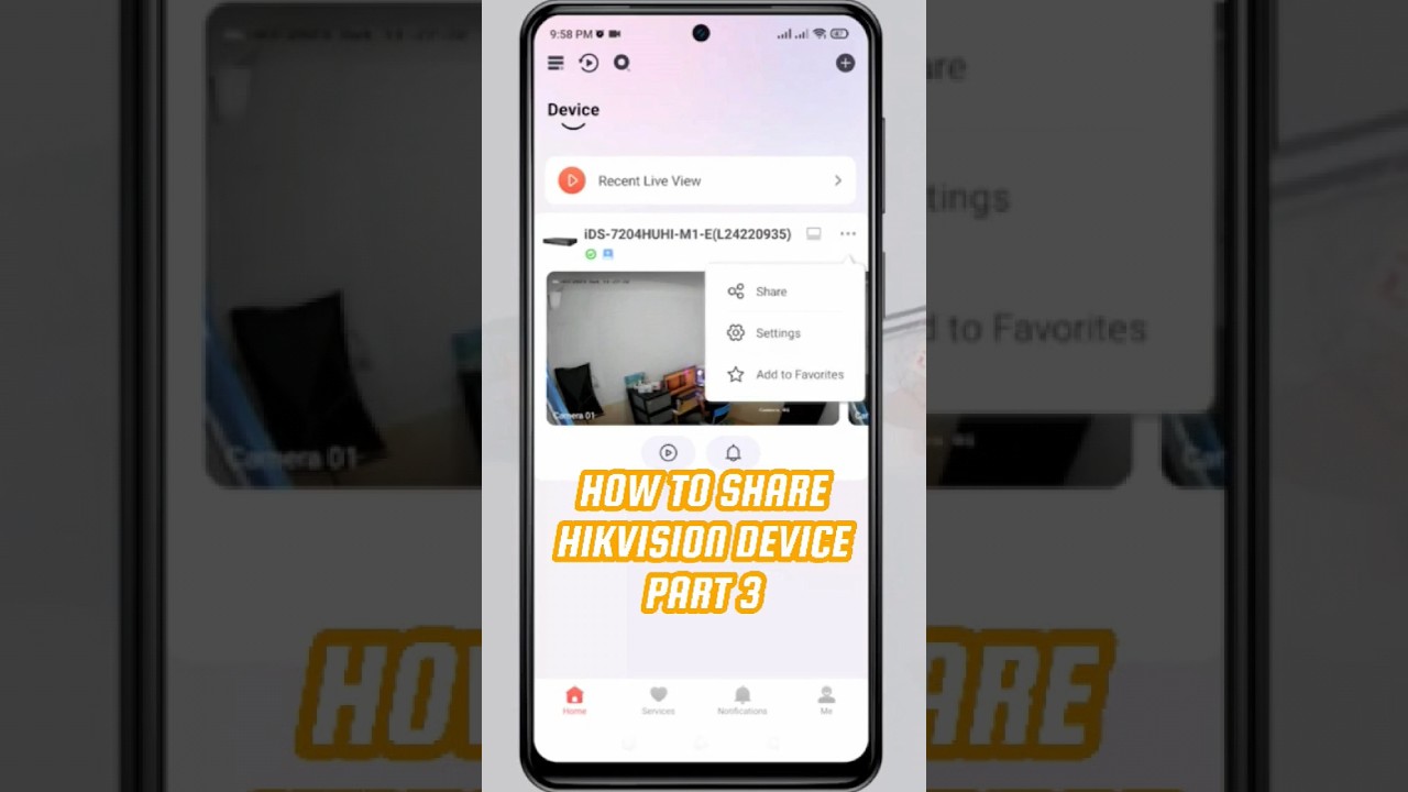 How To Share Hikvision Device To Another Phone | Part 3 #cctv #hikvision #cctvcamera