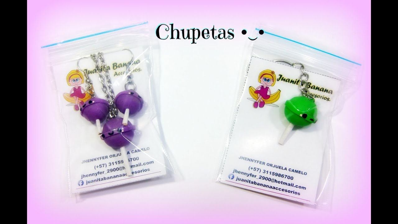 Chupeta kawaii en Arcilla polymerica / Lollipop kawaii Polimer Clay