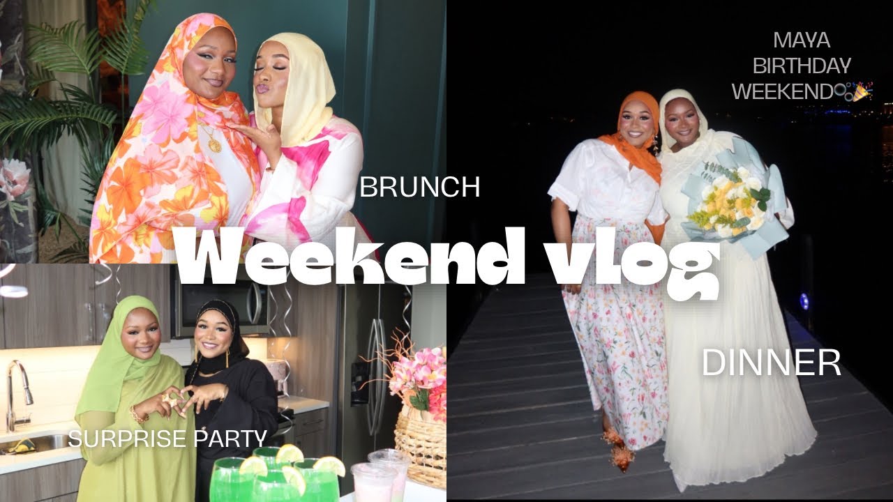 WEEKEND VLOG |  Brunch, Surprise Party & Birthday Dinner |  🎉