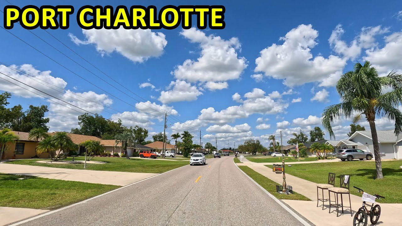 Port Charlotte Florida Driving Through