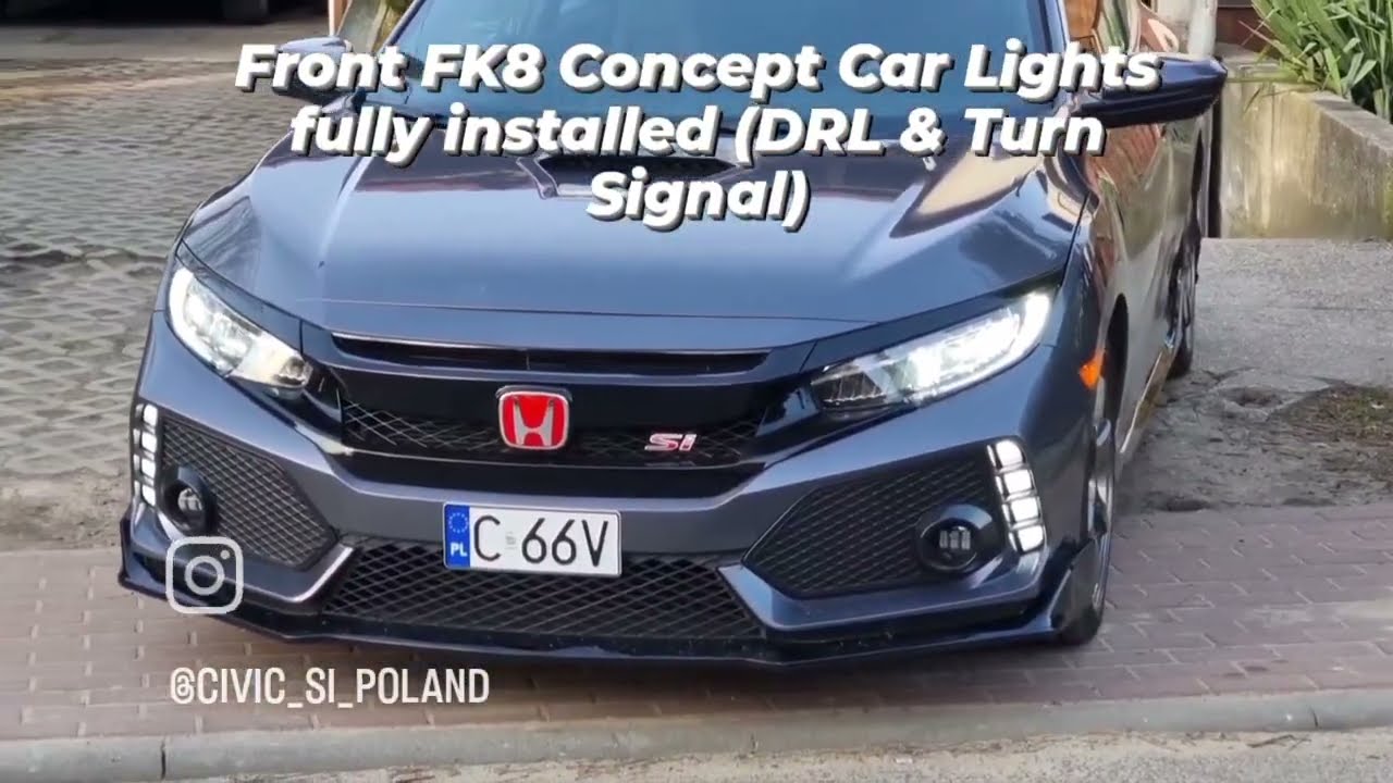 Civic FK8 Concept Car DRL & Turn Signal Lights