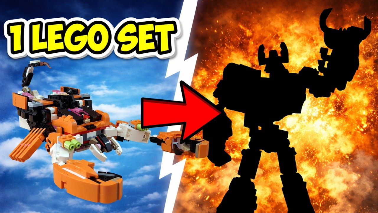 Tutorial: Transformer Scorponok / Scorpion LEGO 31129 alternate built / Majestic Tiger