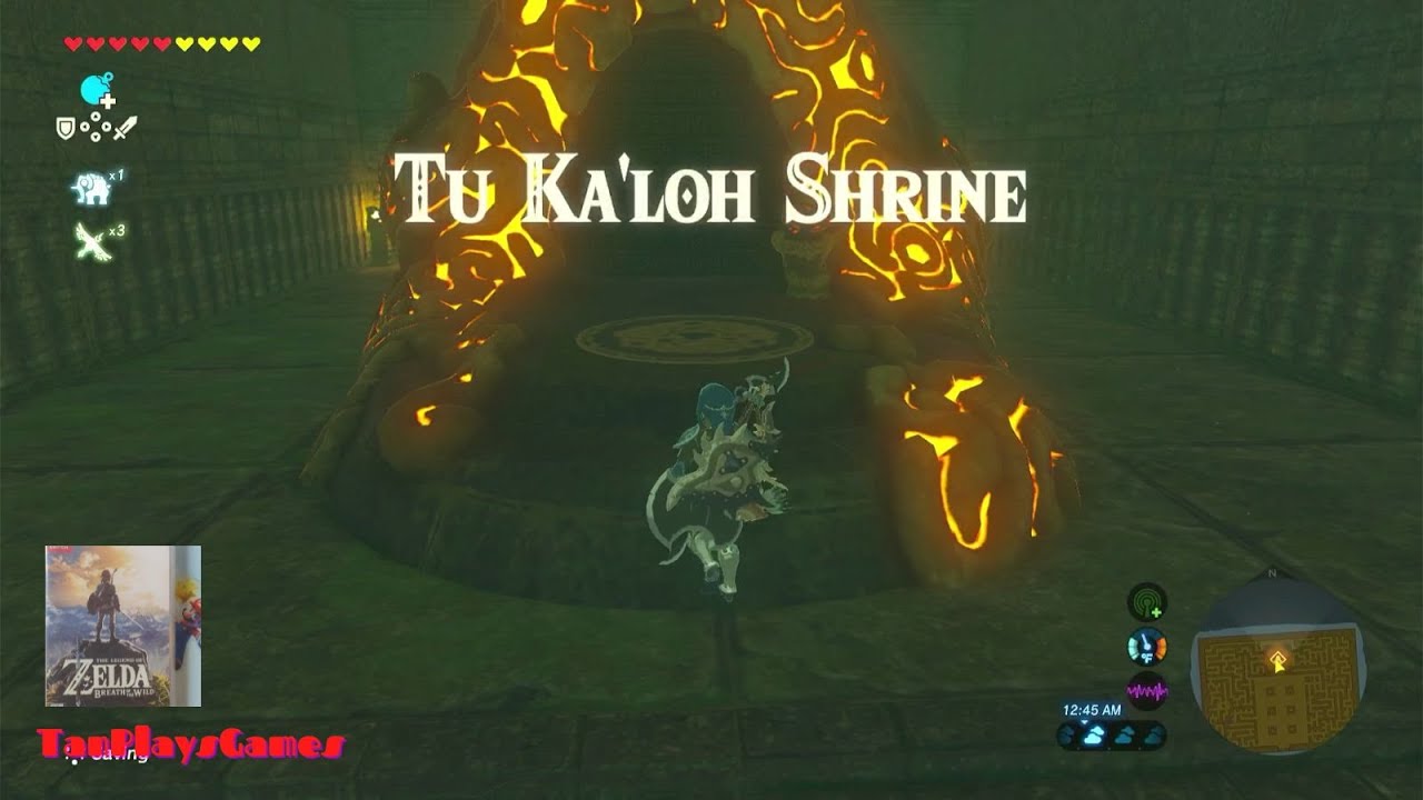 Tu Ka'loh Shrine Walkthrough - The Legend of Zelda Breath of the Wild.