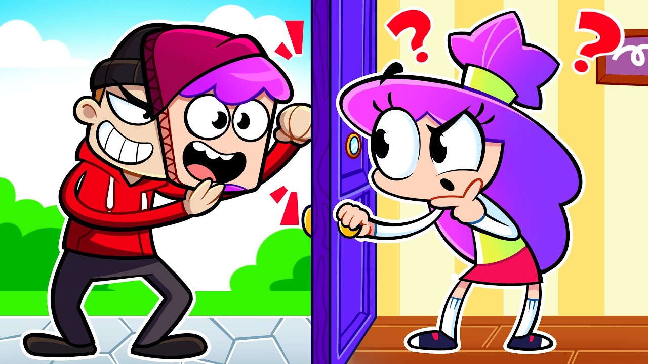 Knock Knock! Guess Who’s There? 😨🚪 Stranger VS Dad with Viv and Denny Stories | Kids Cartoon!
