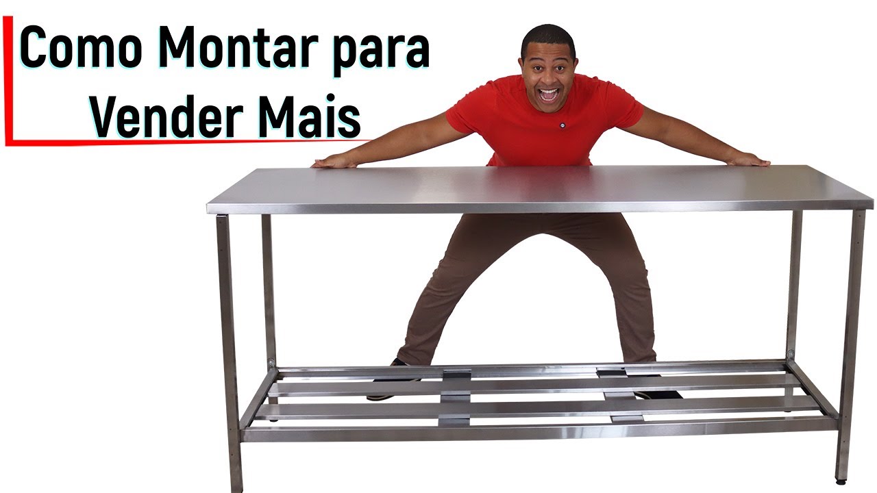 Como Montar Mesa de Inox Notinox | A Mesa mais Barata do Brasil
