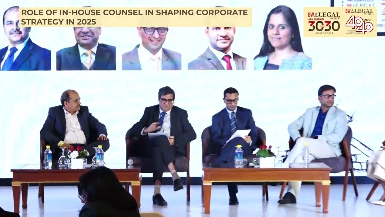 Role of In-House Counsel in Shaping Corporate Strategy in 2025| BW Legal World Leaders Conclave 2024