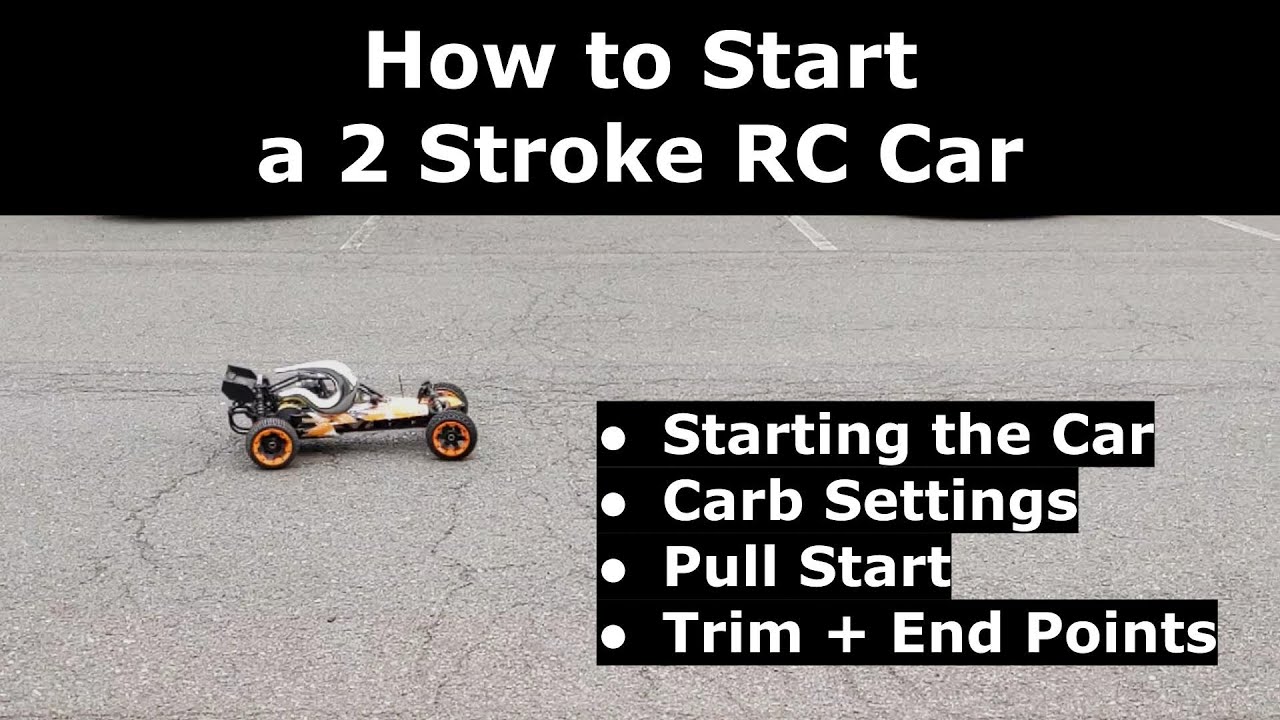 How to Start a 2 Stroke Gas RC Car - King Motor RC