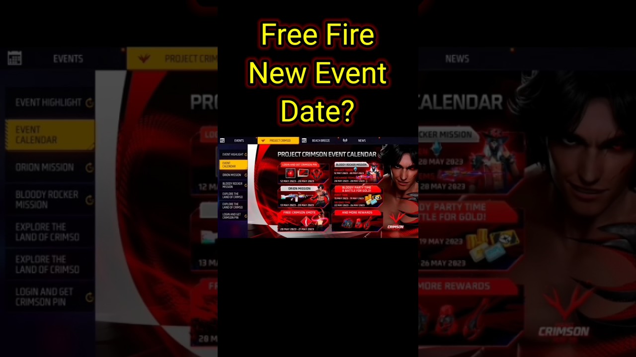 Free Fire New Event// Free Fire New upcoming Event Details #freefire #shorts @TotalGaming093