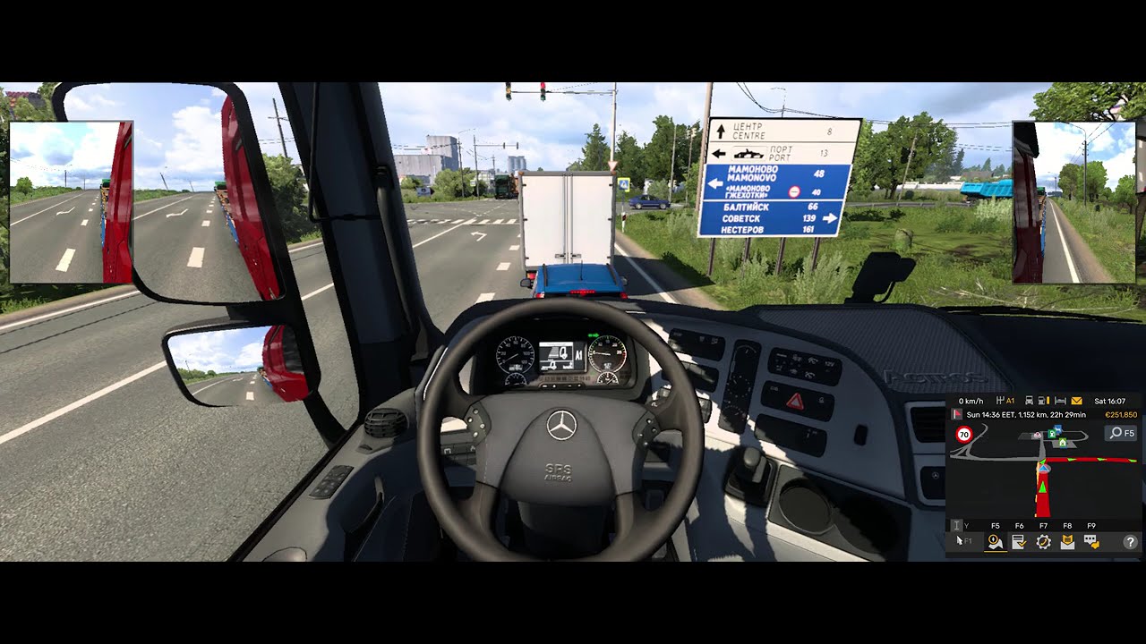 ETS 2 - Quick Job - Olsztyn (PL) - Ventspils (LV) - Convoy - ProMods 2.80