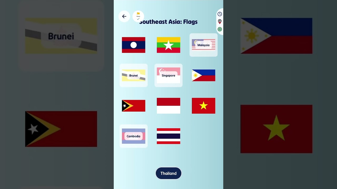 Southeast Asian Flags 100% 0:12