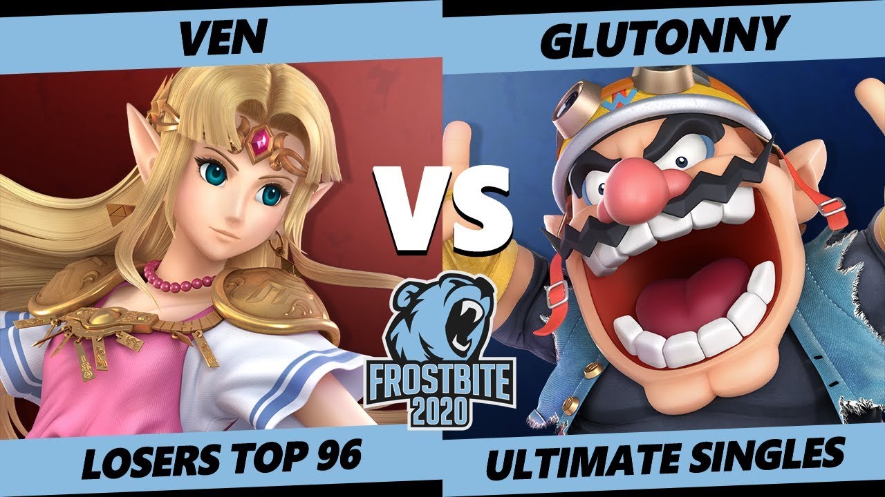 Frostbite 2020 SSBU Losers Top 96 - sugoi | ven (Zelda) Vs. SLY | Glutonny (Wario) Smash Ultimate