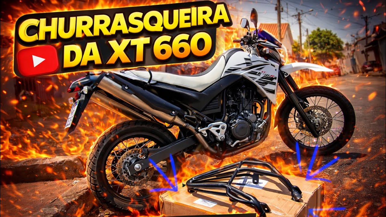 Churrasqueira da Xt 660 ( primeiro upgrade na meiota ) churrasqueira chapam da Xt 660 