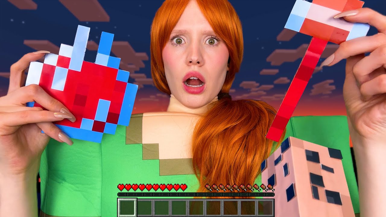 ASMR Minecraft Alex does your nails 💅🏼 (you’re Steve) 💎⛏️
