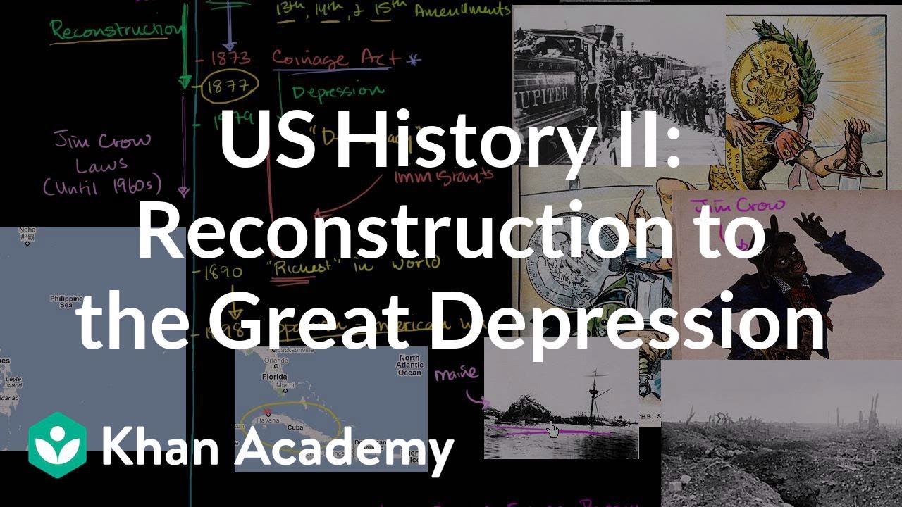US History Overview 2 - Reconstruction to the Great Depression