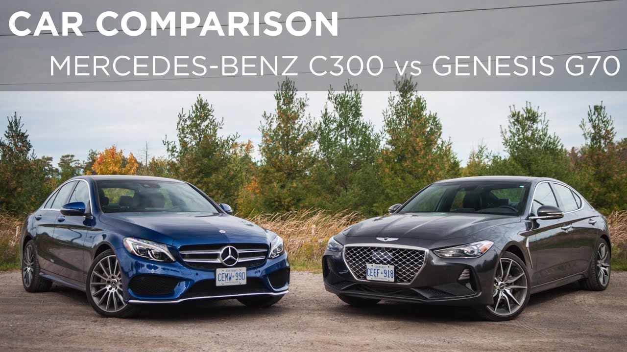 Car Comparison | 2019 Genesis G70 vs. 2018 Mercedes-Benz C300 | Driving.ca