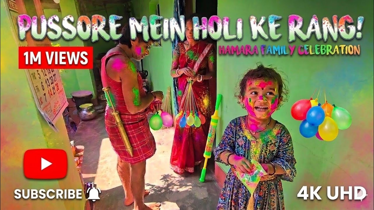 Pussore Mein Holi Ke Rang! 🎨 Hamara Family Celebration 😍✨