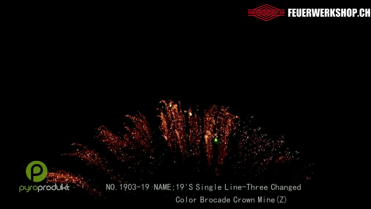 Feuerwerk *Single Line &ndash; Rainbow Mines*