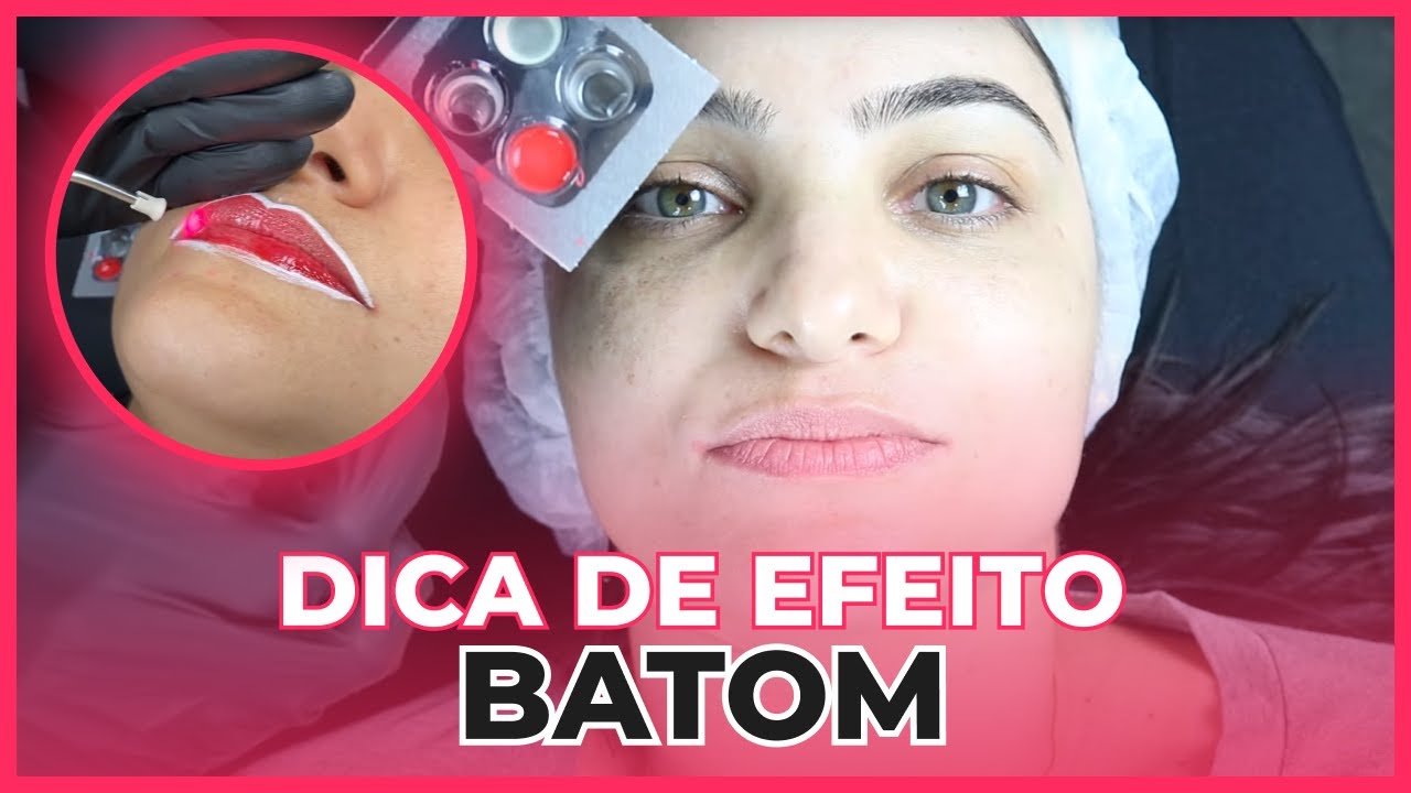 🔴Micropigmentação nos lábios cor natural / DICA EFEITO BATOM