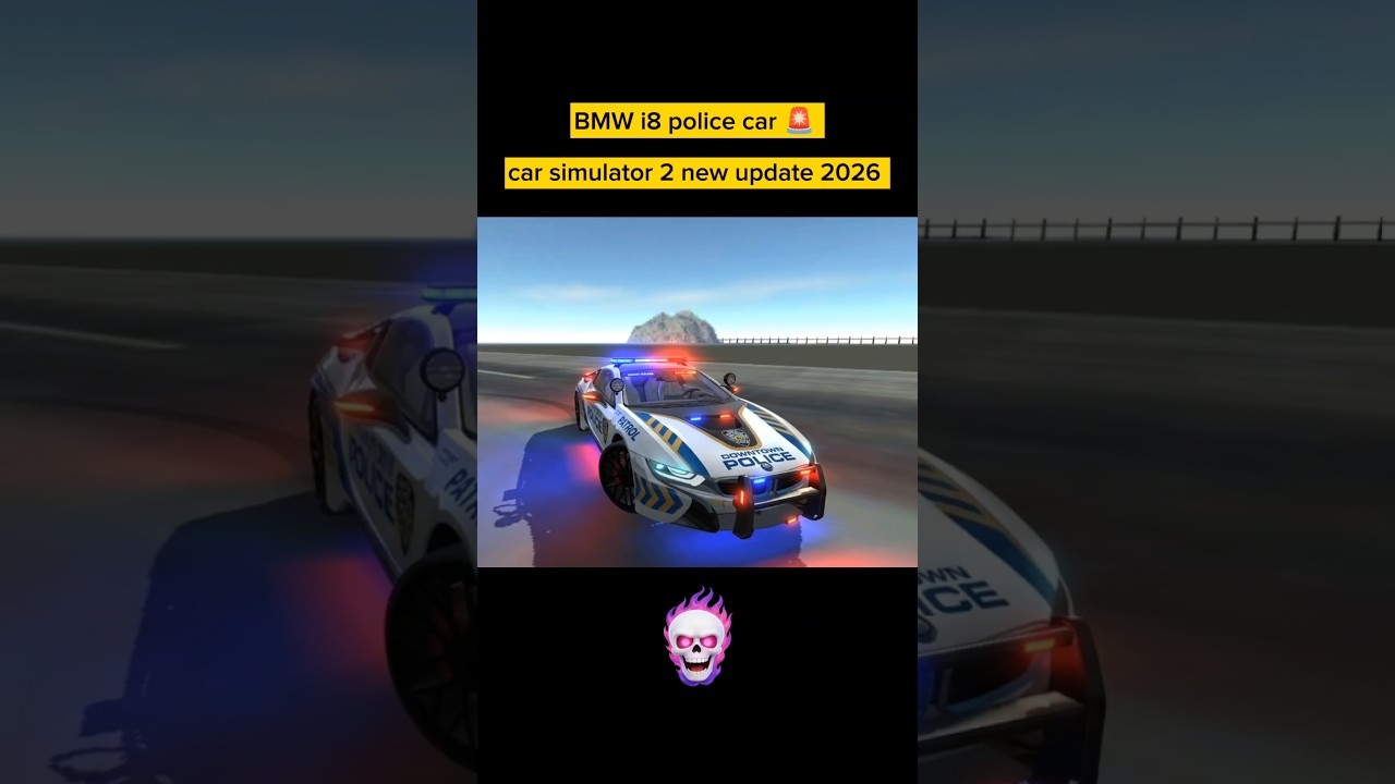 BMW i8 police car 🚨 | car simulator 2 new update 2026 | #carsimulator2 #shorts