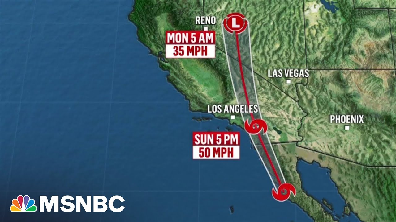 Tropical Storm Hilary makes landfall in Baja California
