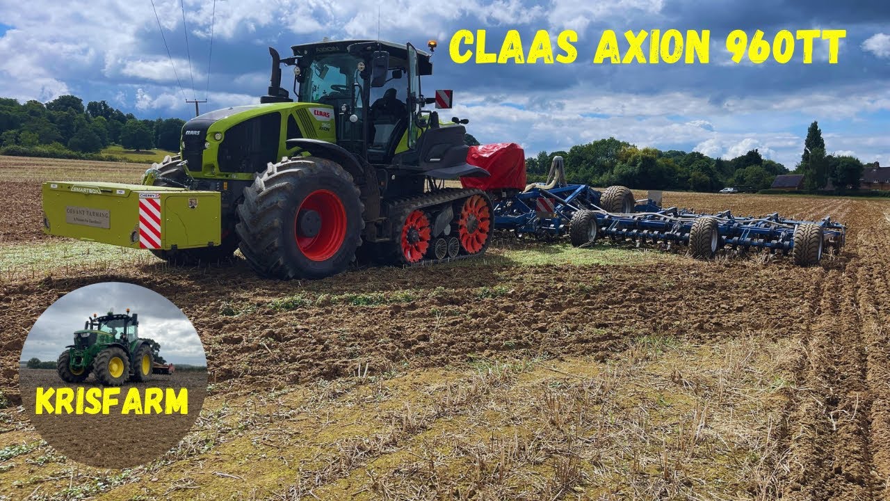 CLAAS AXION 960 TERRATRAC & KOECKERLING 12m ||| Uprawa po rzepaku solidnym zestawem 
