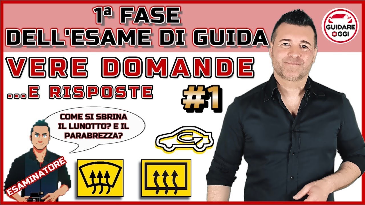 COME SUPERARE L&rsquo;ESAME DI GUIDA: LE VERE DOMANDE DELLA PRIMA FASE #1