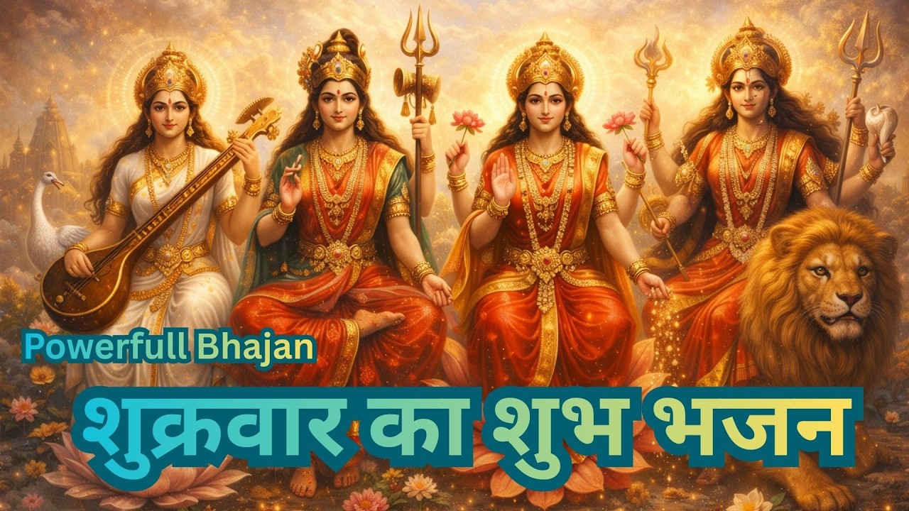 शुक्रवार स्पेशल भजन 🌸 | चारों माता का आशीर्वाद | Saraswati Parvati Lakshmi Durga Maa | #bhajan
