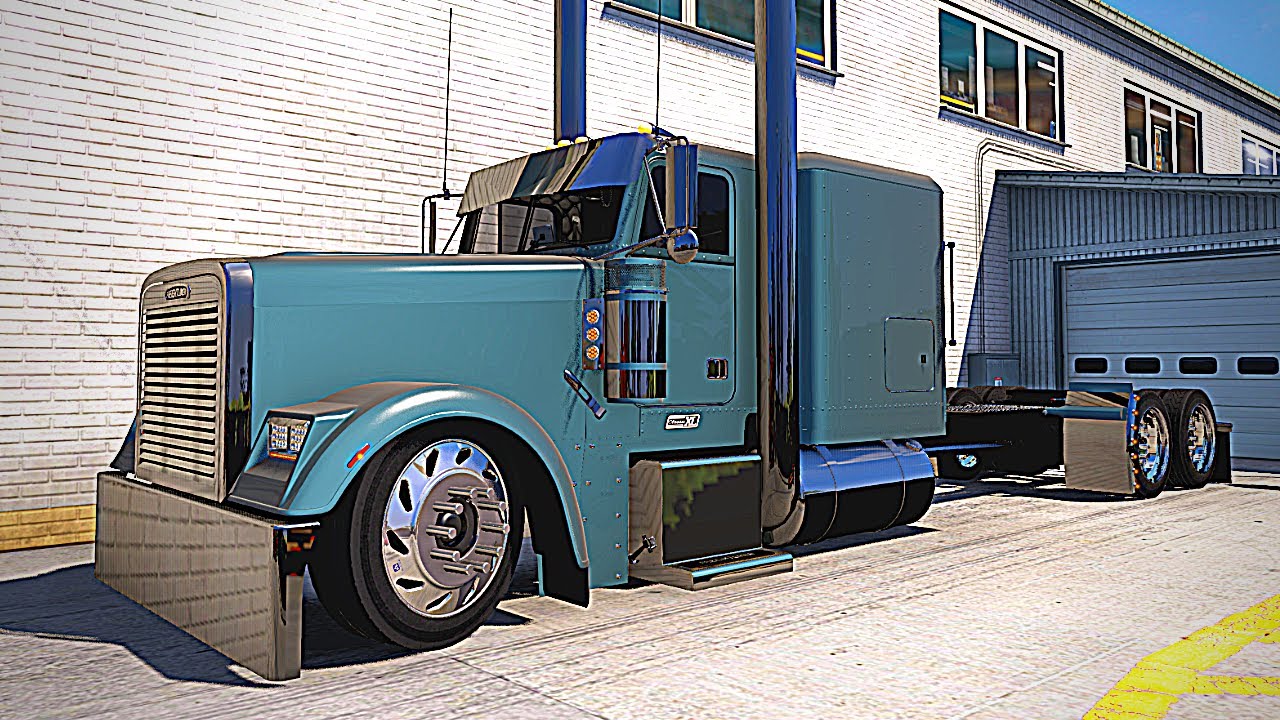Flat Top Freight Shaker  -  Slammed Freightliner Classic XL  (ATS American Truck Simulator Gameplay)