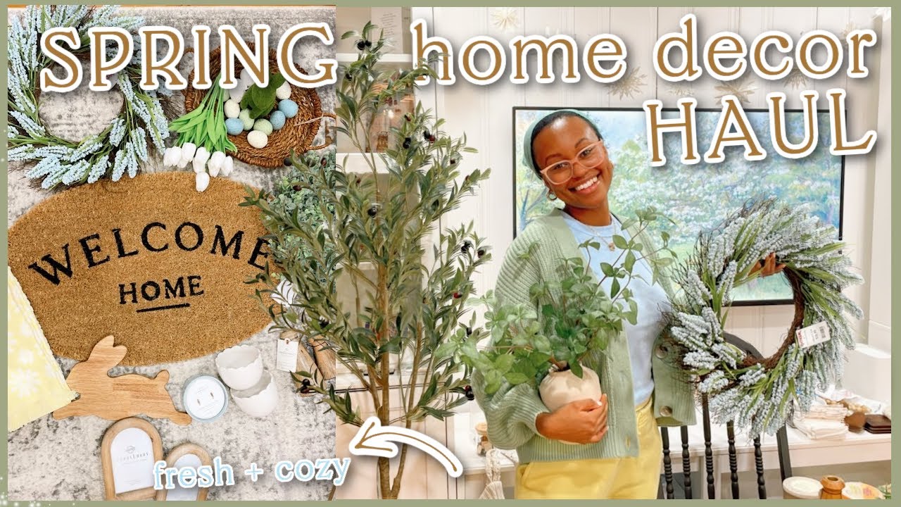 SPRING HOME DECOR HAUL 2023🌼| A Little Retail Therapy w/ Amazon, Target, TJ Maxx, Ross & Hobby Lobby