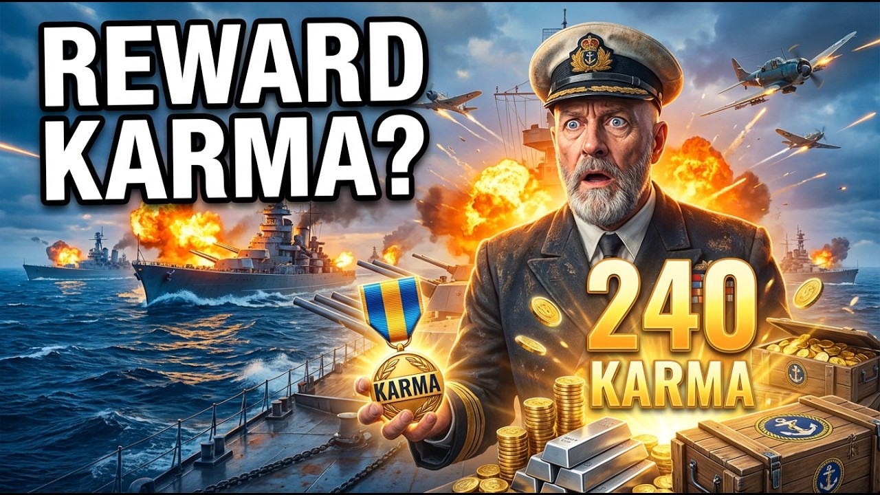 В игре Warships карма вознаграждает ОЧЕНЬ щедро! Огромные награды?