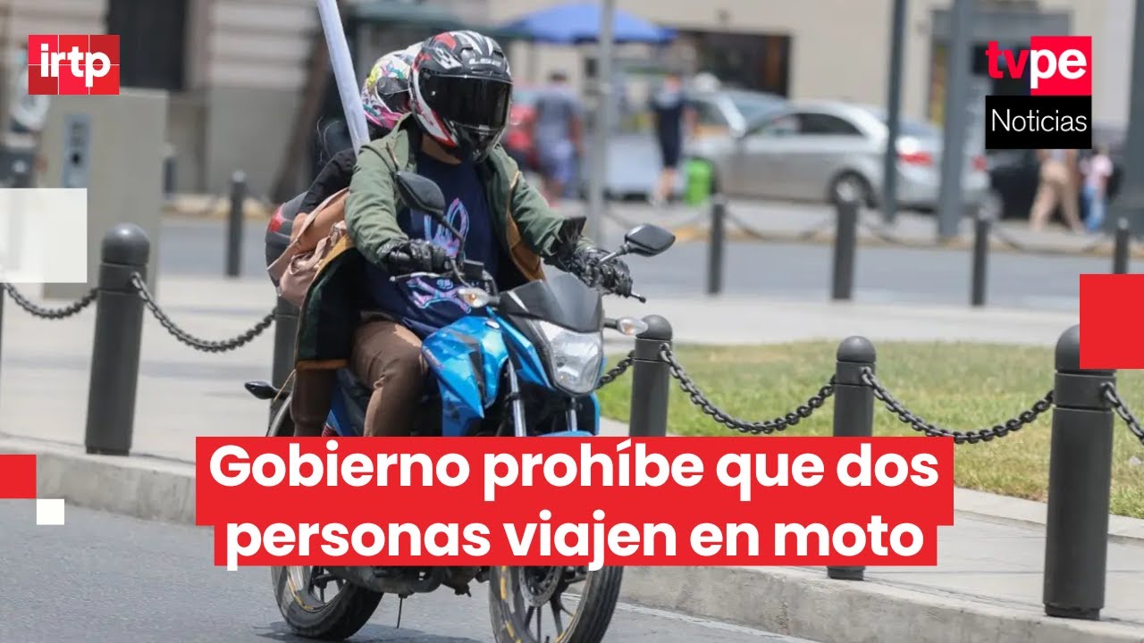 Estado de emergencia en Lima y Callao: proh&iacute;ben que dos personas viajen en moto