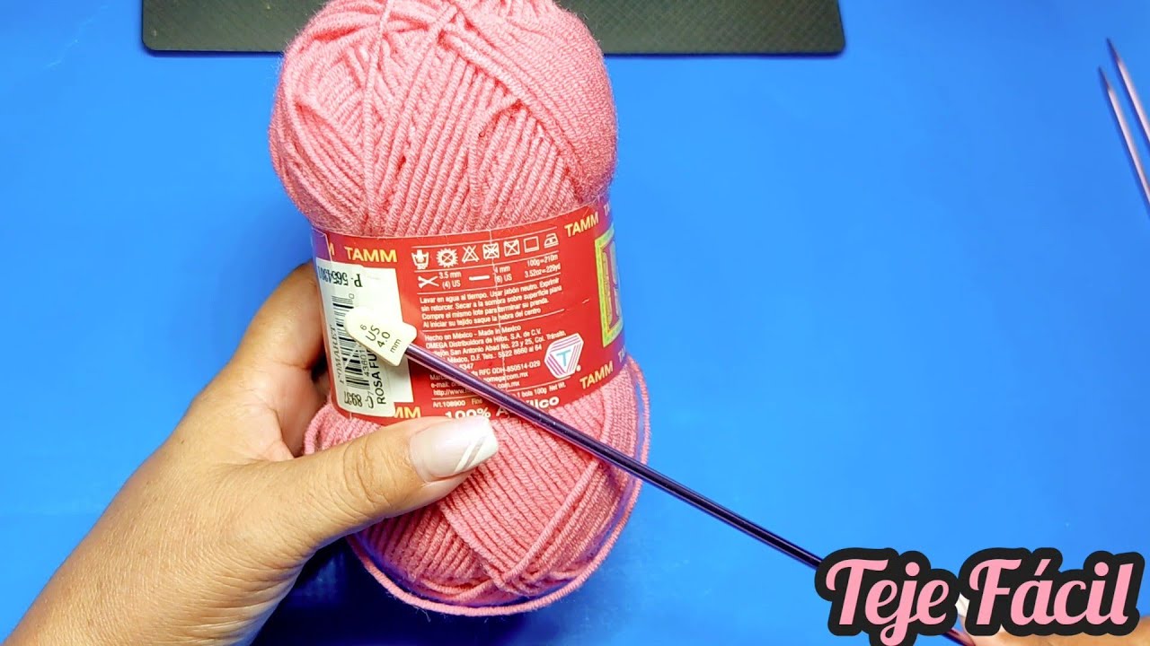 TEJE FÁCIL Y RÁPIDA BONITA PUNTADA PARA BLUSA A DOS AGUJAS