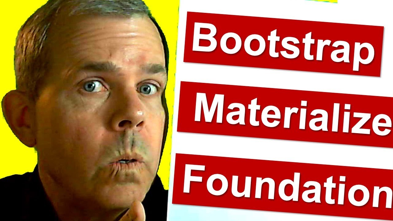 Bootstrap vs Materialize vs Zurb Foundation CSS Frameworks