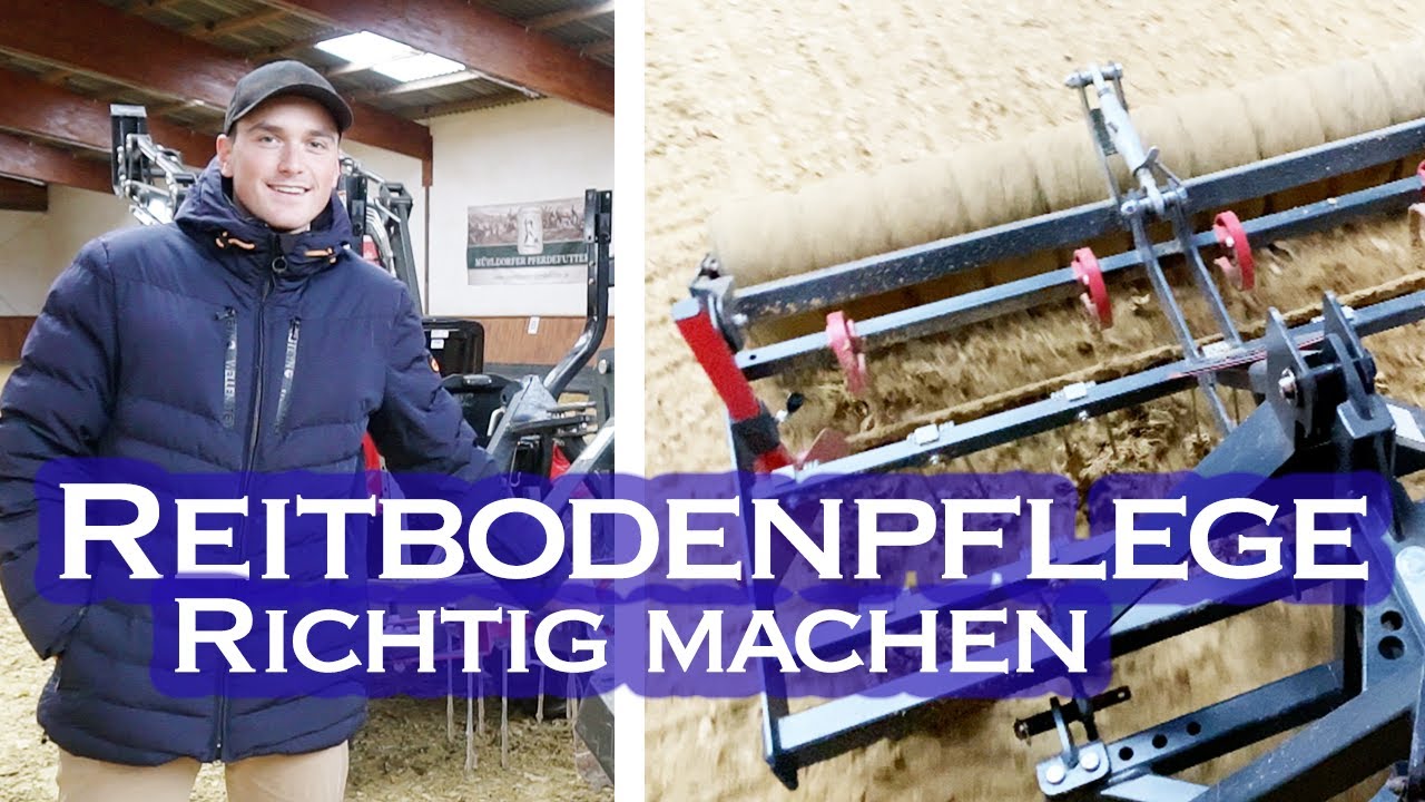 ☝🏼 SO pflegen wir unseren 1A Reitboden