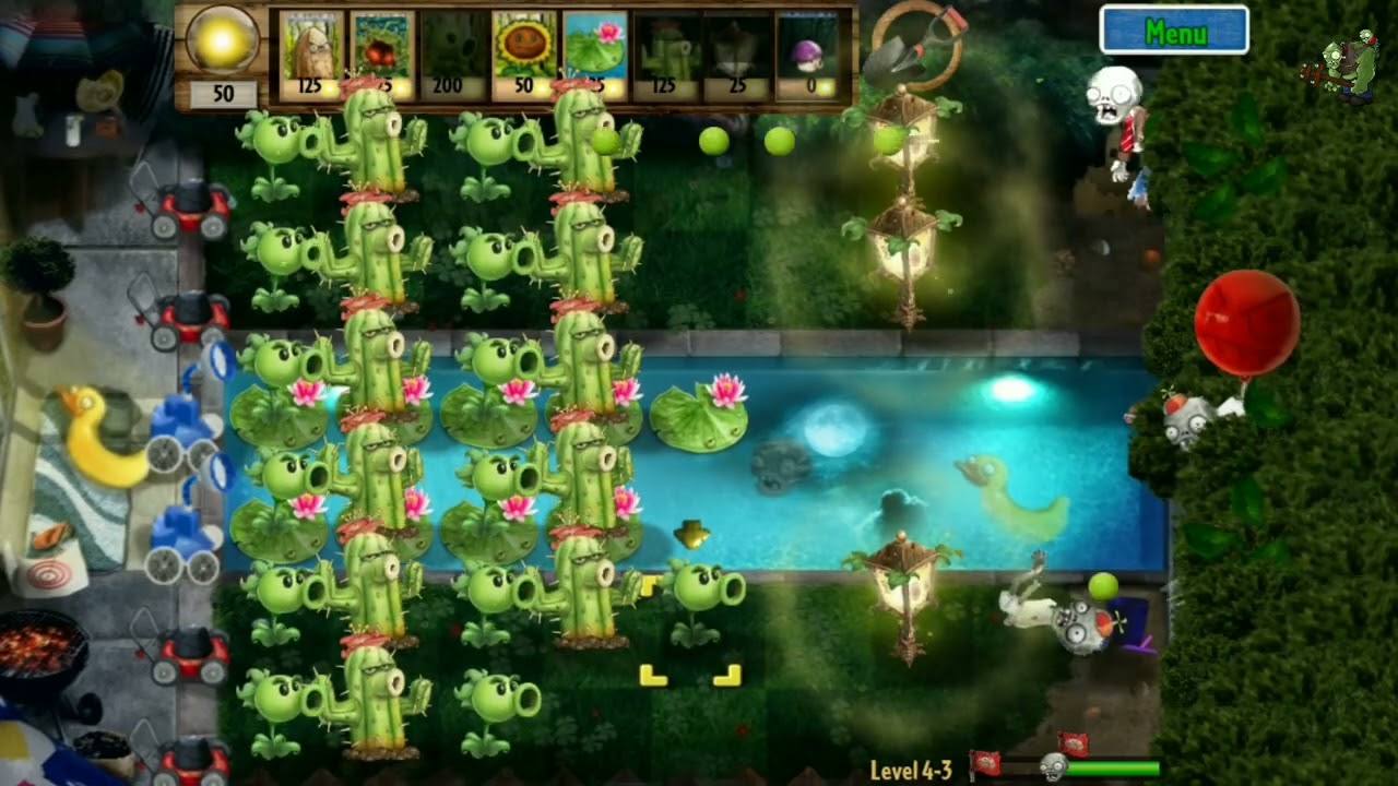 Plants vs zombies real life level 4-3