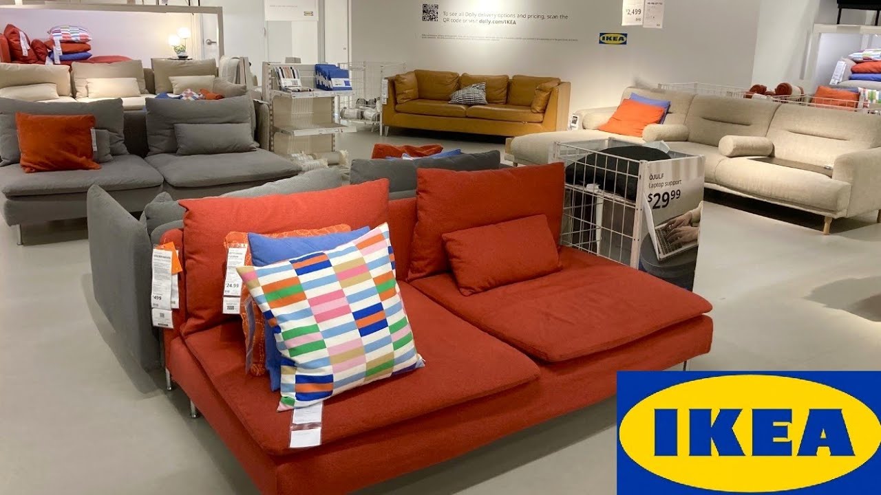 IKEA SOFAS COUCHES ARMCHAIRS COFFEE TABLES FURNITURE DECOR SHOP WITH ME SHOPPING STORE WALK THROUGH