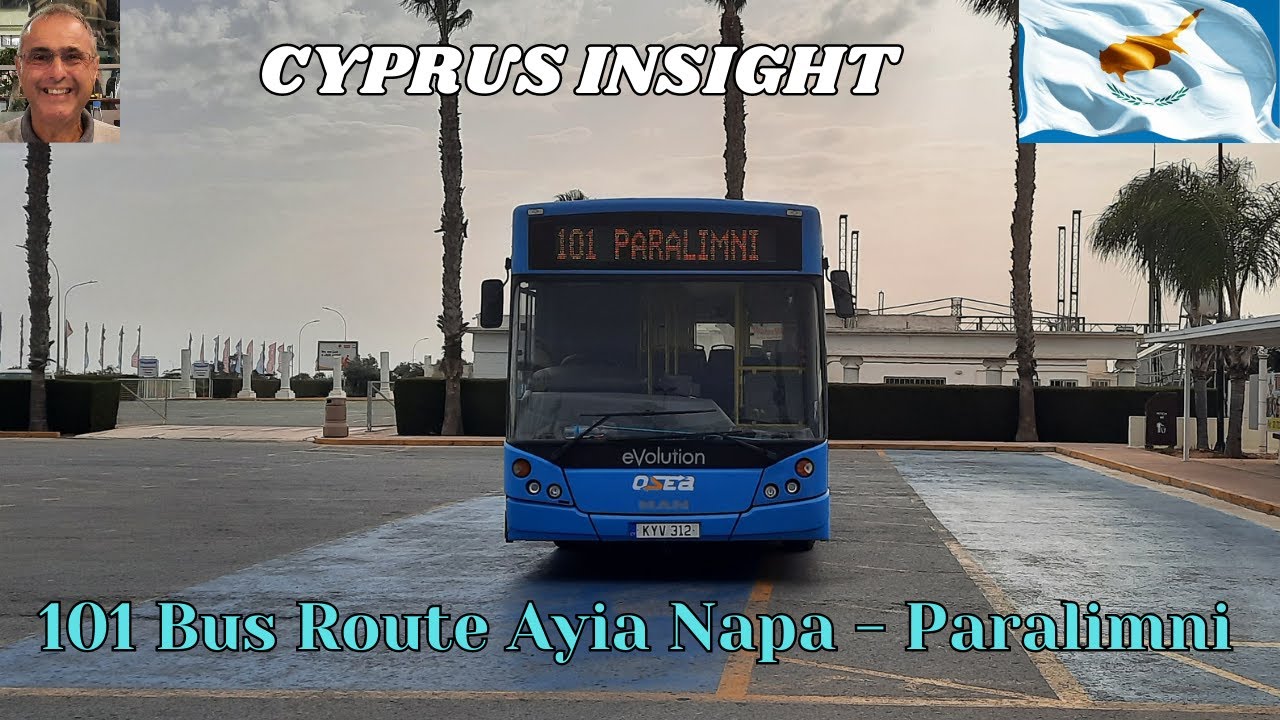 Cyprus Buses Route 101 - Ayia Napa - Cavo Greko - Protaras - Pernera - Paralimni