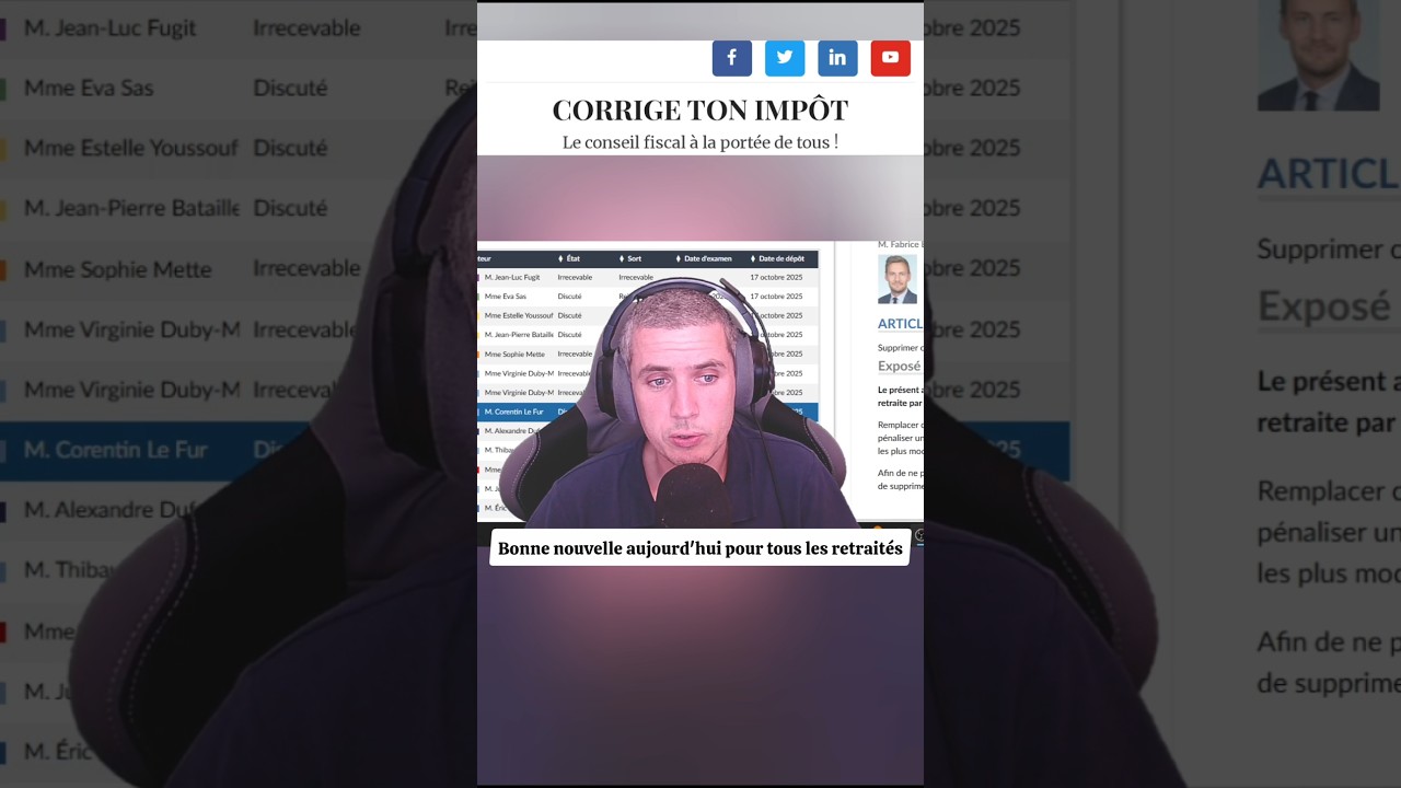 Une bonne nouvelle pour les retraités 