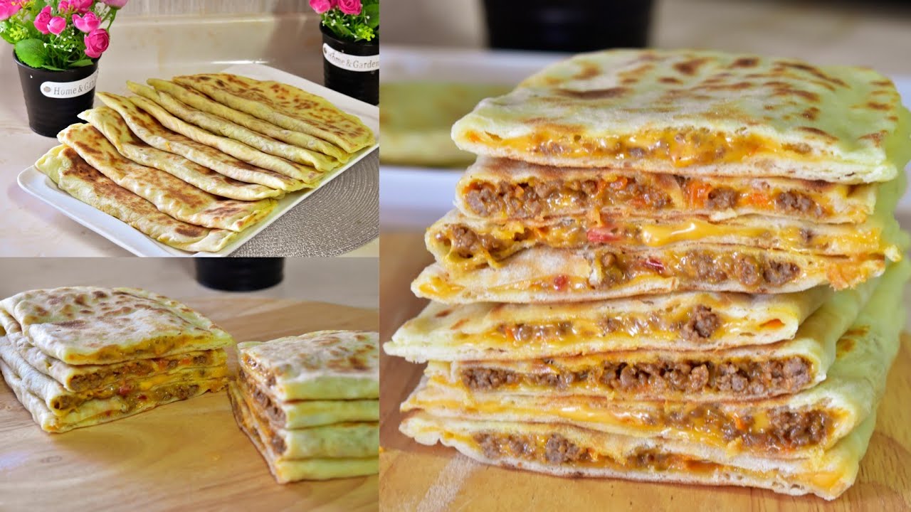 فطائر من غير فرن ومن غير قلي والطعم رووعه Meat Pies without oven