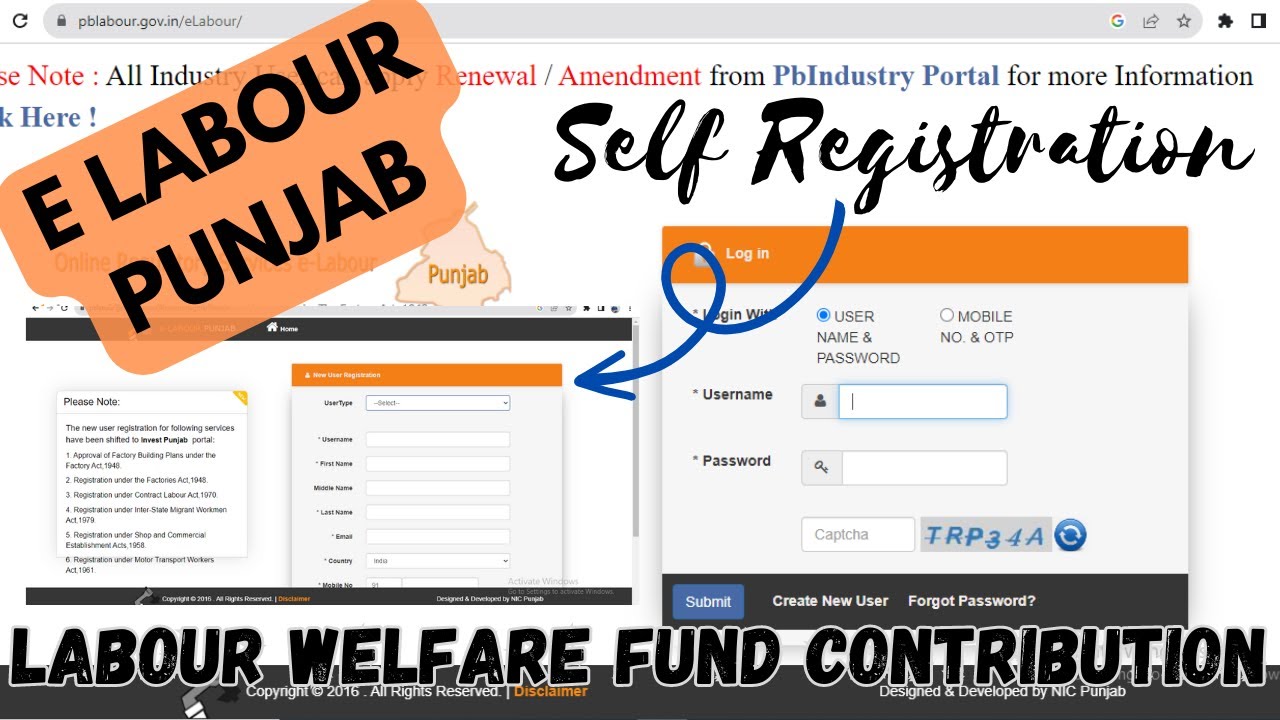 Labour Welfare Fund Contribution Latest Update ||Punjab || One Stop Services by Kartik Sharma ||