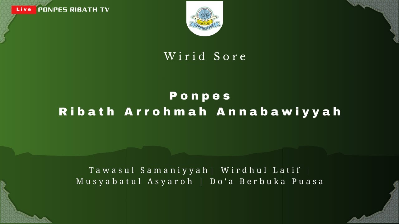🔴LIVE Pembacaan Wirid Sore