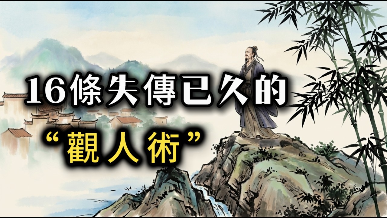 16條失傳已久的「觀人術」：三分鐘看透骨子裡的善惡，極度扎心！【隱者謀略】