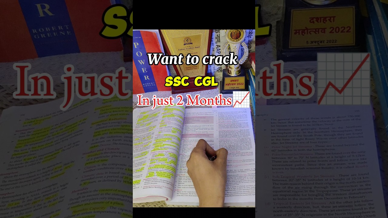 How toppers prepare for SSC CGL in 2 Months #topper #study #ssc #shots