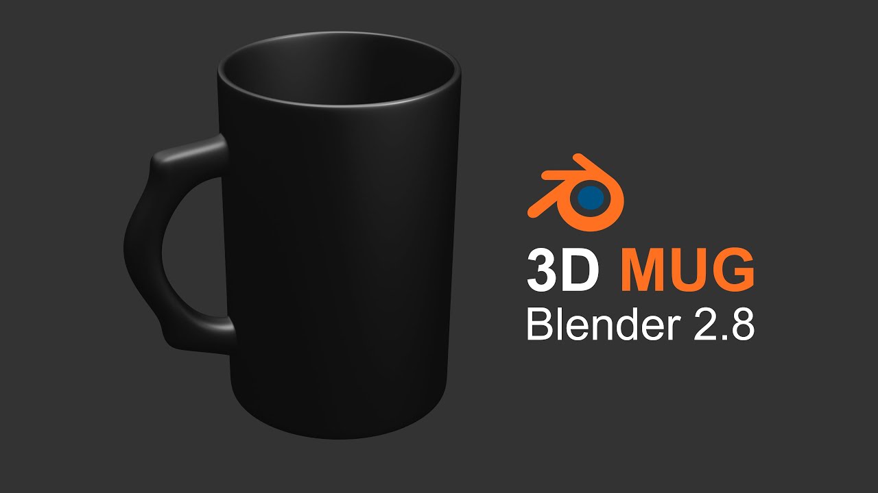 Quick 3D Mug Design | Blender 2.8
