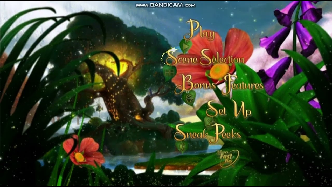 Tinkerbell DVD Menu Walkthrough
