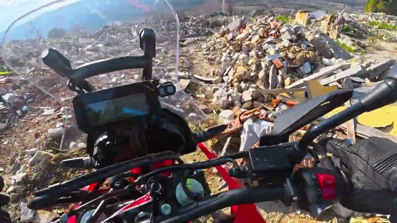 Soma-Yıkılan Deniş Köyü-Deniş Madeni-Sivri Dağı  Honda Crf 250 Rally 