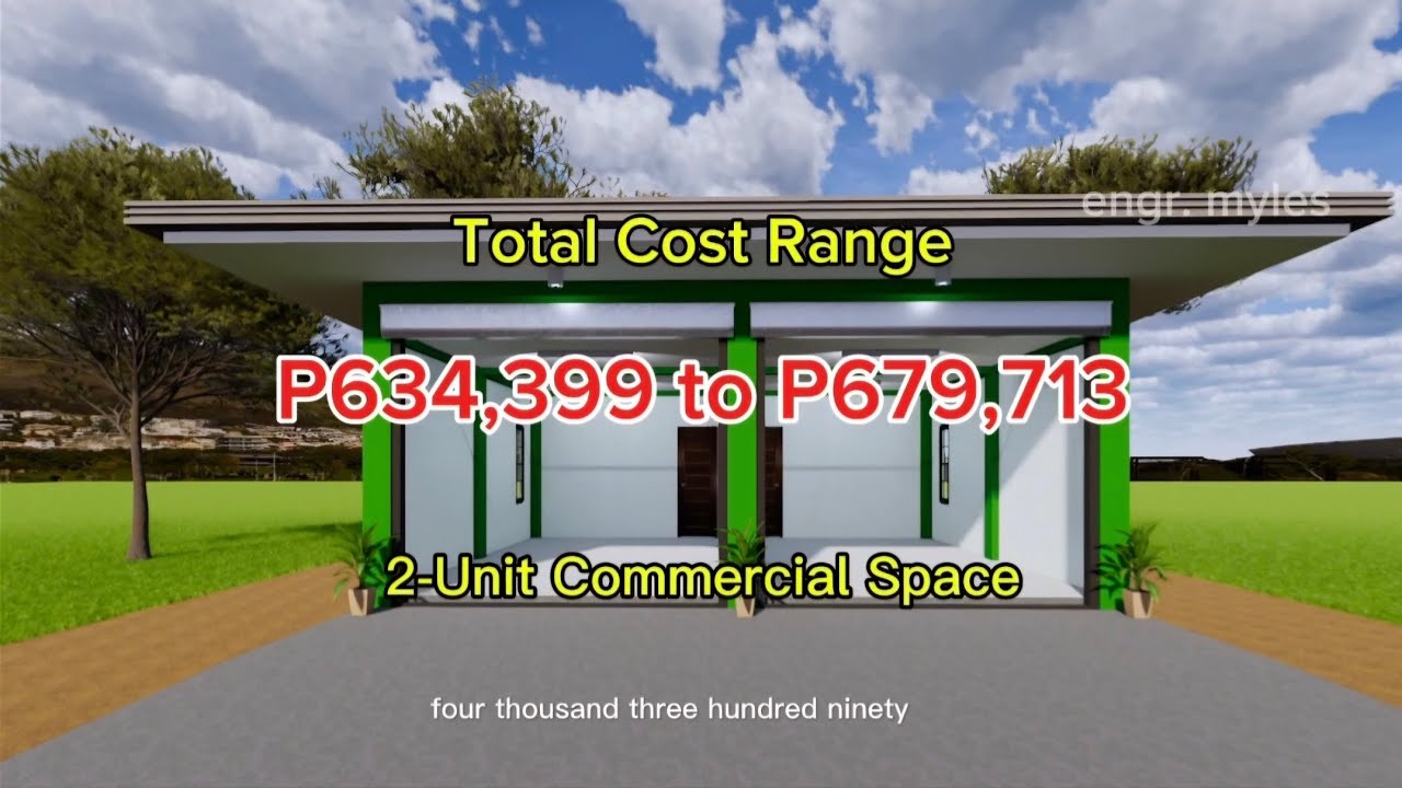 Magkano ang magagastos sa pagpapatayo ng 2-Unit Commercial Space?