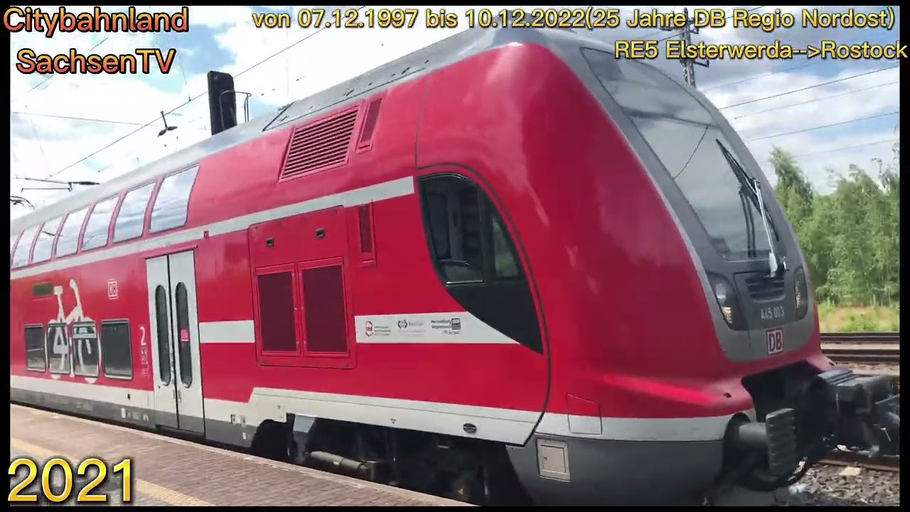 RE5 Abschied auf dem Abschnitt Elsterwerda Berlin Südkreuz