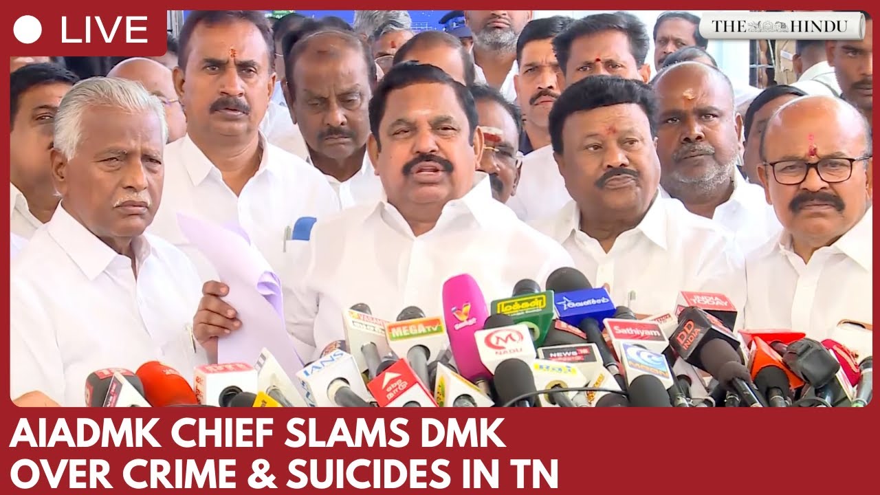 Edappadi K. Palaniswami targets DMK over law and order, suicides and investment slide