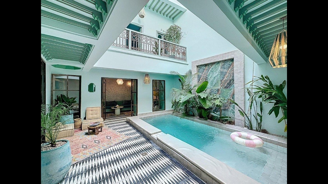Riad Luxe Titré à Vendre Marrakech – 140 m², Piscine Chauffée, Vue Atlas